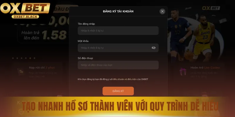 Tạo nhanh hồ sơ thành viên với quy trình dễ hiểu
